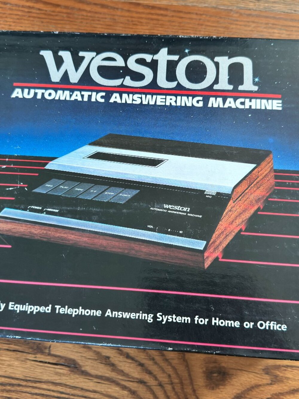 Vintage Weston 4015 Automatic Answering Machine Complete In Box Cassette Record